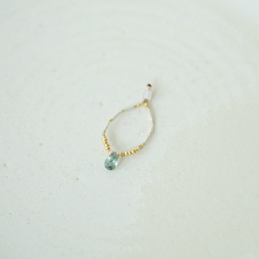 曉 ater トルマリンリング ブルー