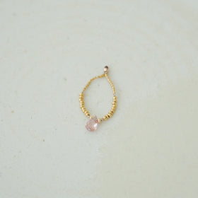 曉 ater トルマリンリング ピンク