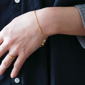 曉 ater アミュレット ブレスレット オレンジ