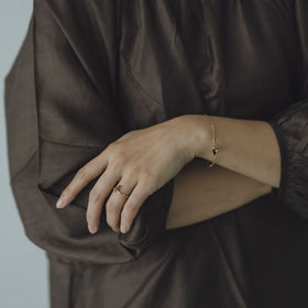 曉 ater トルマリンリング オレンジ