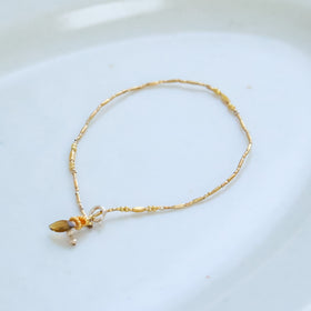 曉 ater アミュレット ブレスレット オレンジ