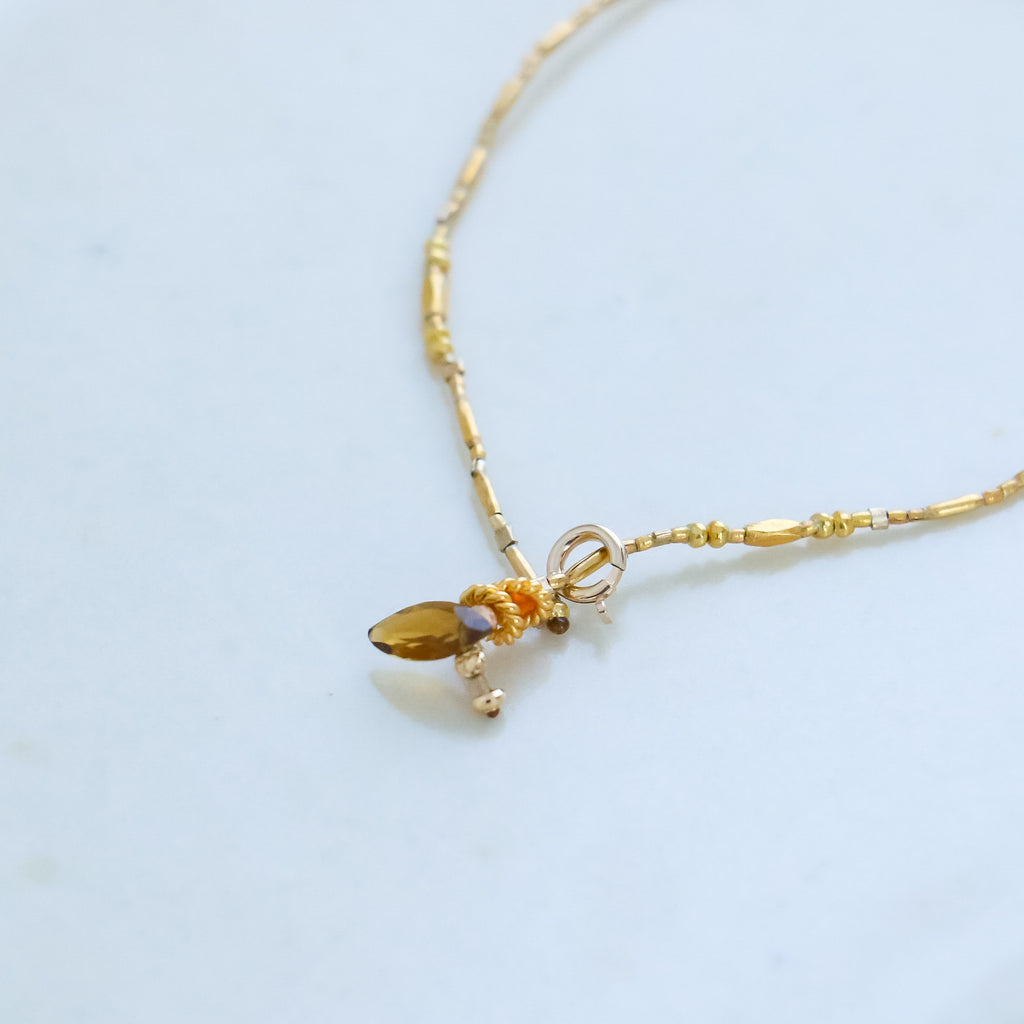 曉 ater アミュレット ブレスレット オレンジ