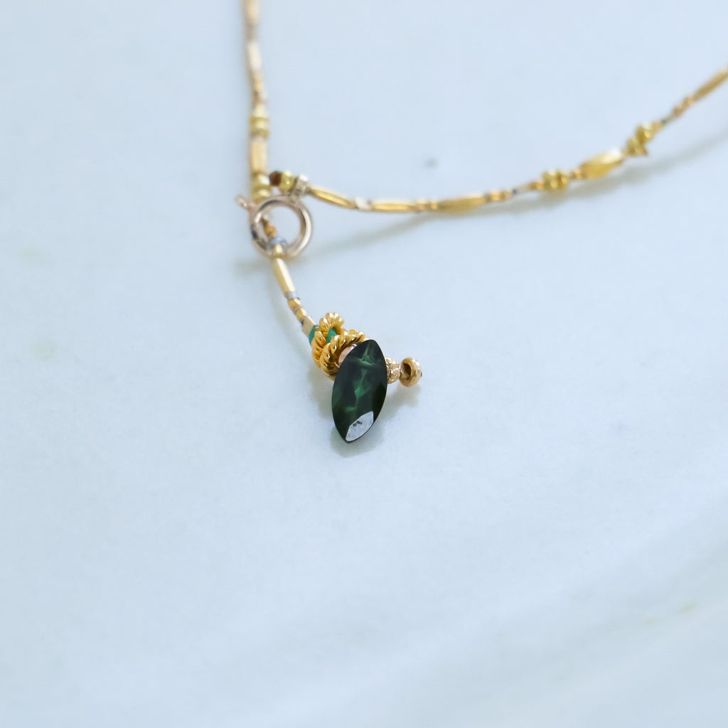 曉 ater アミュレット ブレスレット グリーン