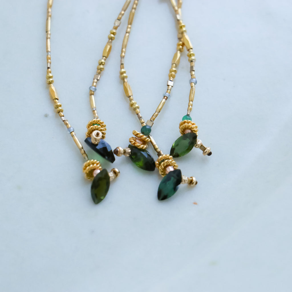 曉 ater アミュレット ブレスレット グリーン