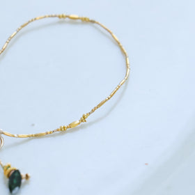 曉 ater アミュレット ブレスレット グリーン