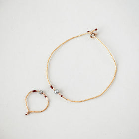 曉 ater タヒチ シルバー ブレスレット