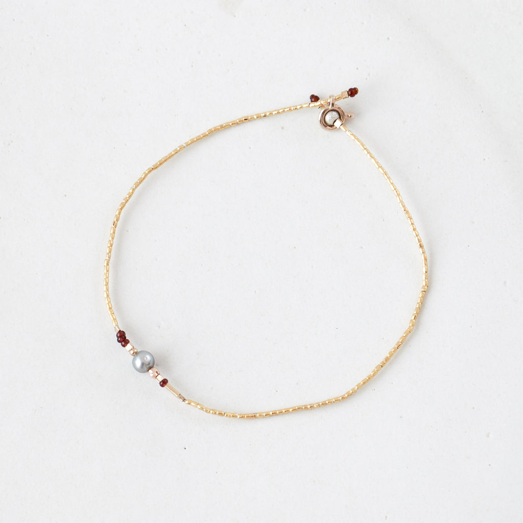 曉 ater タヒチ シルバー ブレスレット