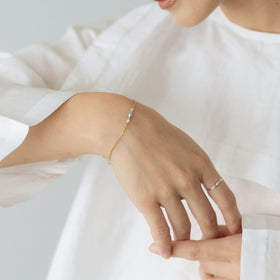 曉 ater タヒチ シルバー ブレスレット