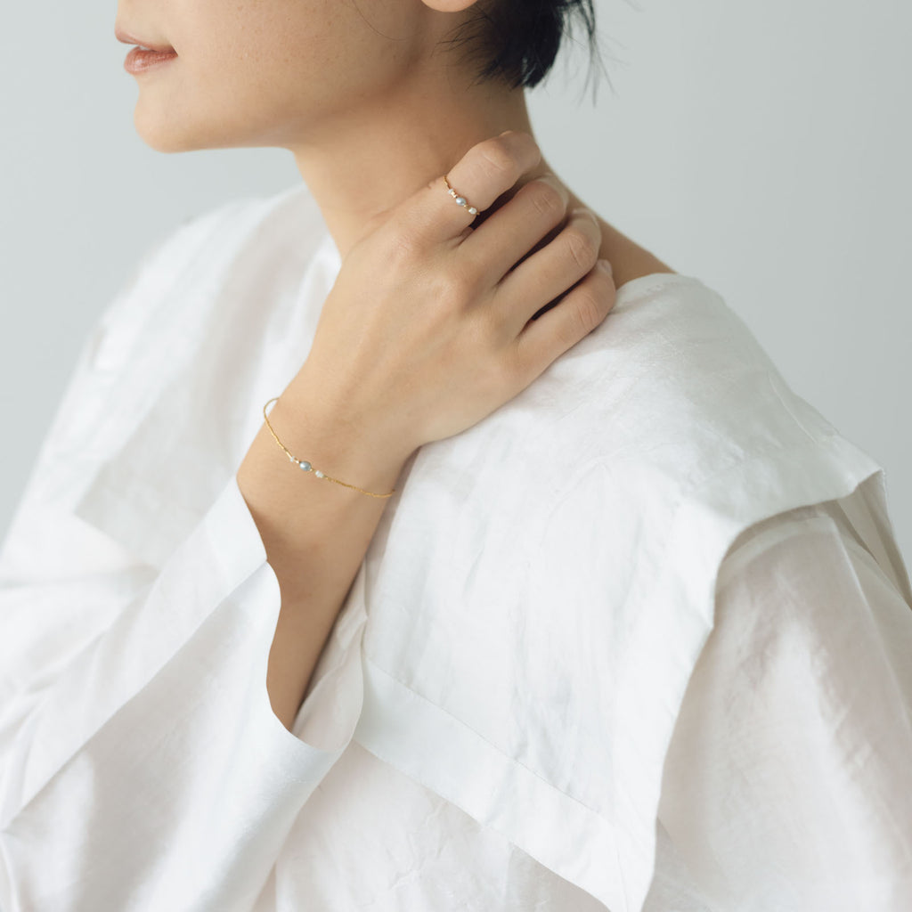 曉 ater タヒチ シルバー ブレスレット