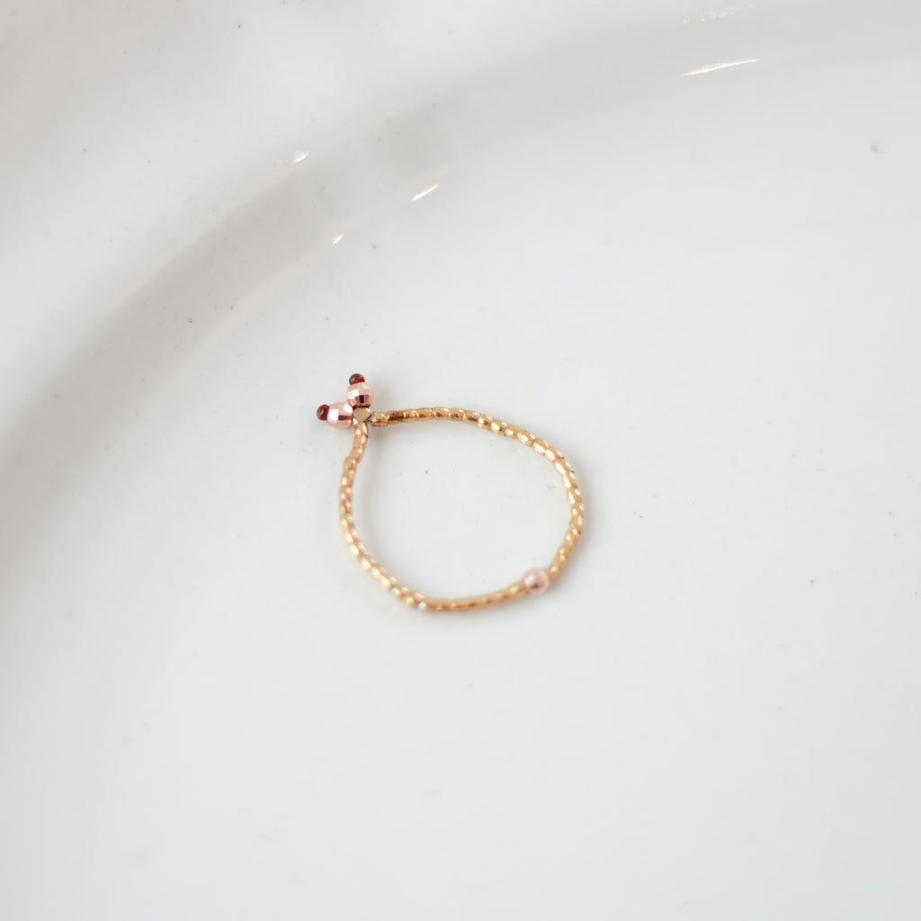 曉 ater K10 ピンクゴールド ピンキーリング