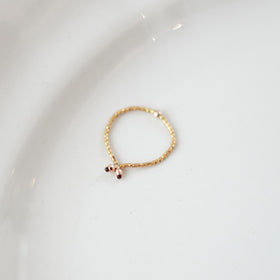 曉 ater K10 ピンクゴールド ピンキーリング