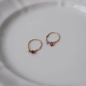 曉 ater tourmaline ring ピンク