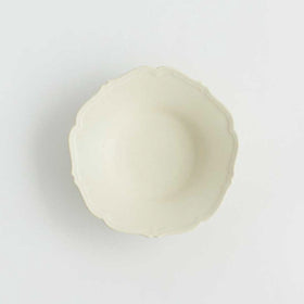 Awabi ware 輪花中深皿