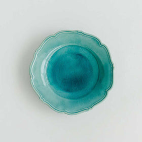 Awabi ware 輪花皿 M