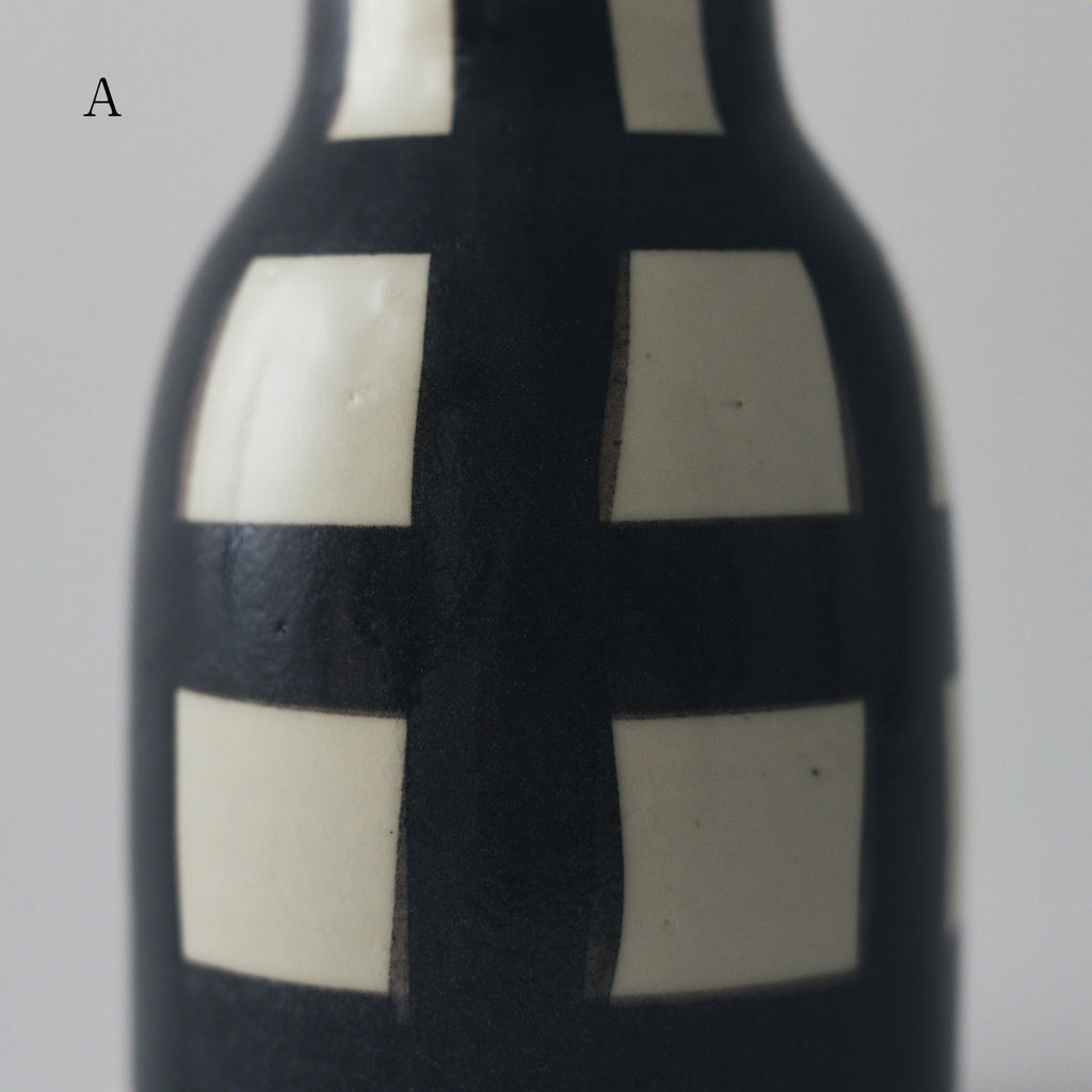 CANASA フラワーベース 格子柄