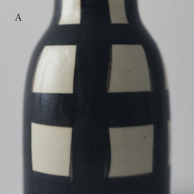 CANASA フラワーベース 格子柄