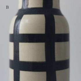 CANASA フラワーベース 格子柄