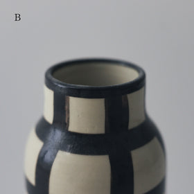 CANASA フラワーベース 格子柄