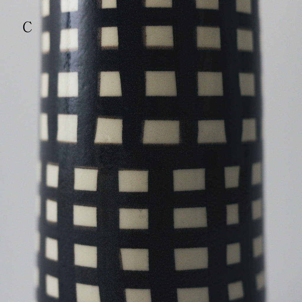 CANASA フラワーベース 格子柄