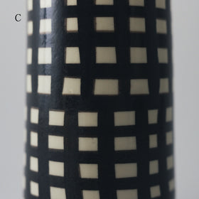 CANASA フラワーベース 格子柄