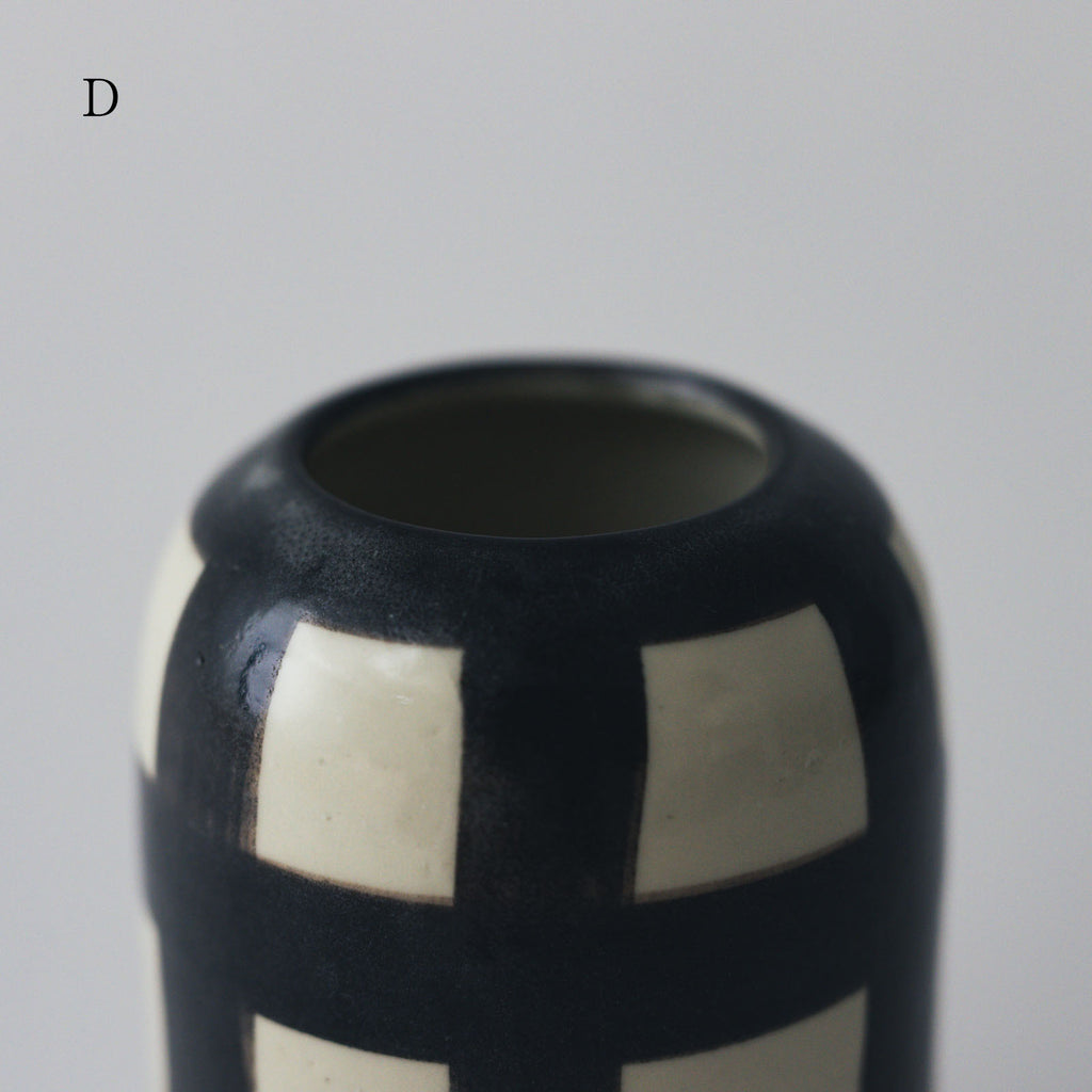 CANASA フラワーベース 格子柄