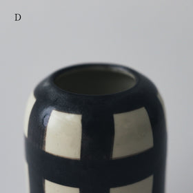 CANASA フラワーベース 格子柄