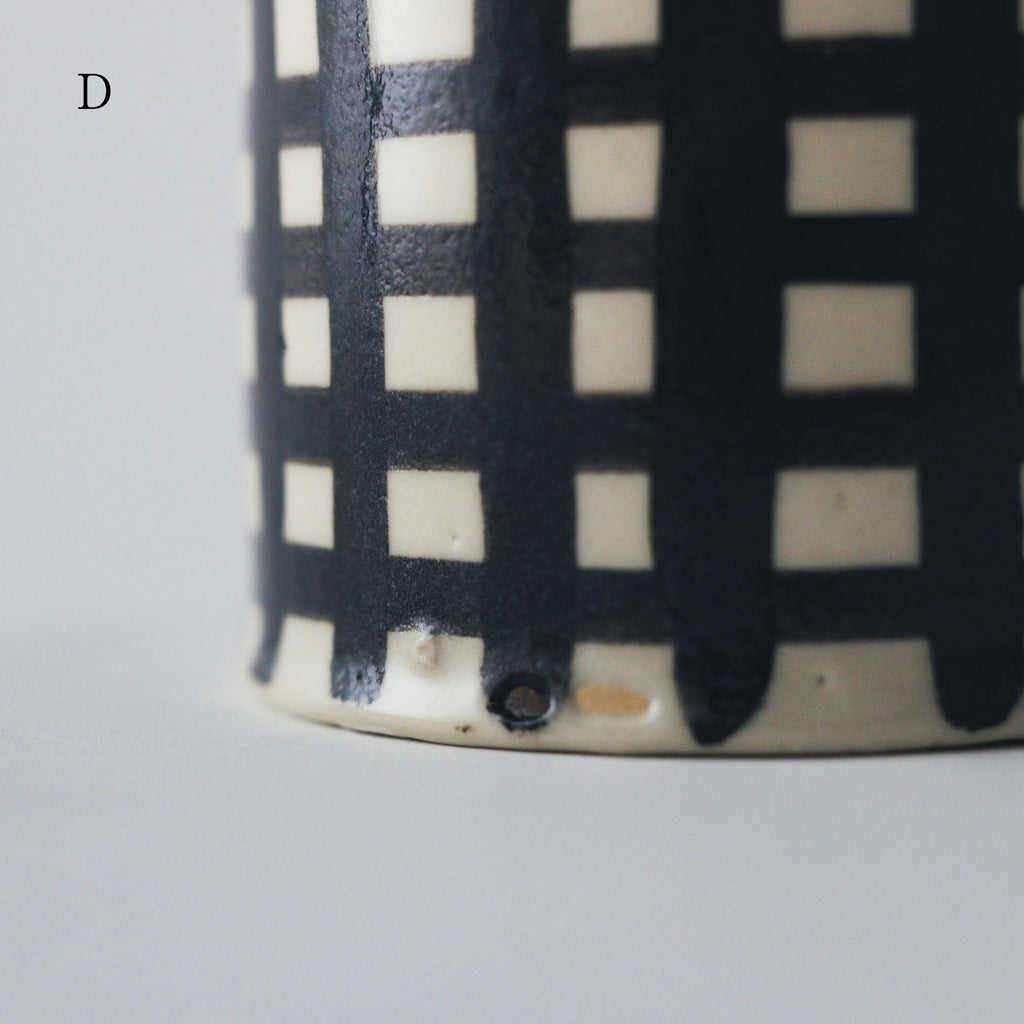 CANASA フラワーベース 格子柄