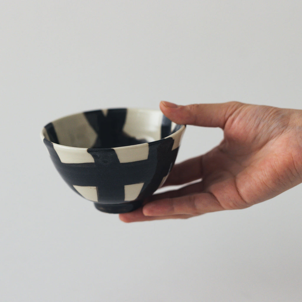 CANASA 飯茶碗 格子柄