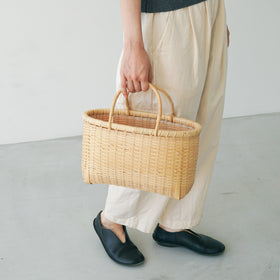 竹聲館 ござ目編みバスケット ピッコロ