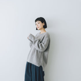 comm. arch. ハンドフレームド モヘアプルオーバー