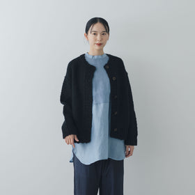 comm. arch. ハンドフレームド チャンキー カーディガン