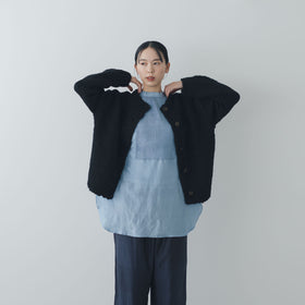 comm. arch. ハンドフレームド チャンキー カーディガン