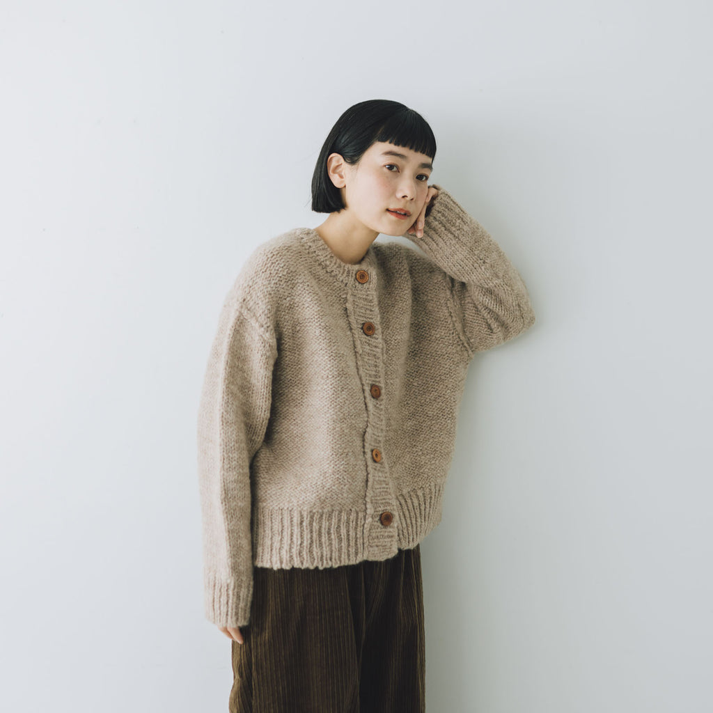 comm. arch. ハンドフレームド チャンキー カーディガン