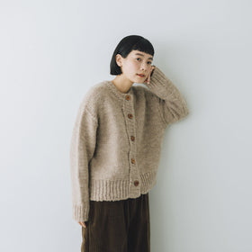 comm. arch. ハンドフレームド チャンキー カーディガン