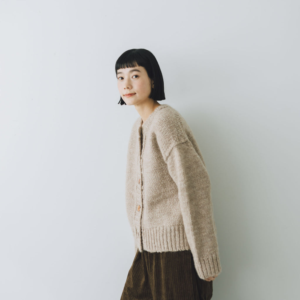 comm. arch. ハンドフレームド チャンキー カーディガン