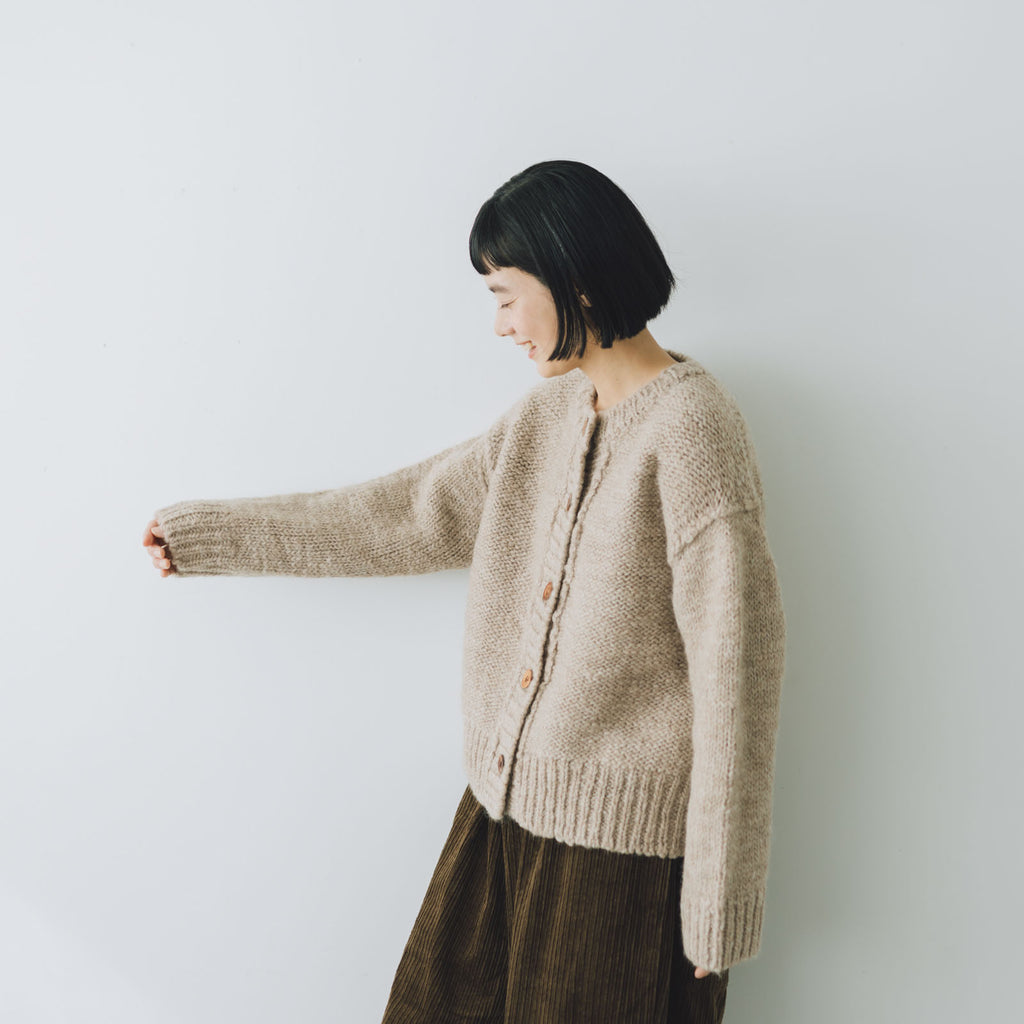comm. arch. ハンドフレームド チャンキー カーディガン