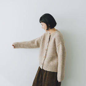 comm. arch. ハンドフレームド チャンキー カーディガン