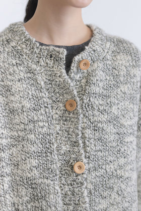 comm. arch. ハンドフレームド チャンキー カーディガン