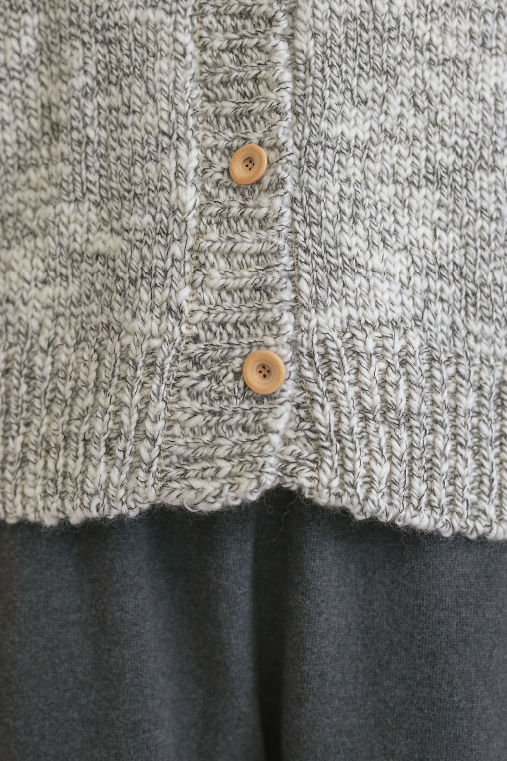 comm. arch. ハンドフレームド チャンキー カーディガン