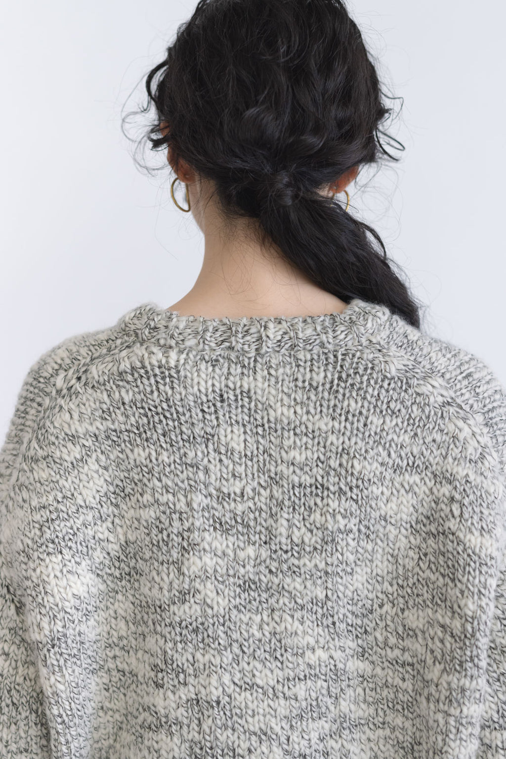 comm. arch. ハンドフレームド チャンキー カーディガン