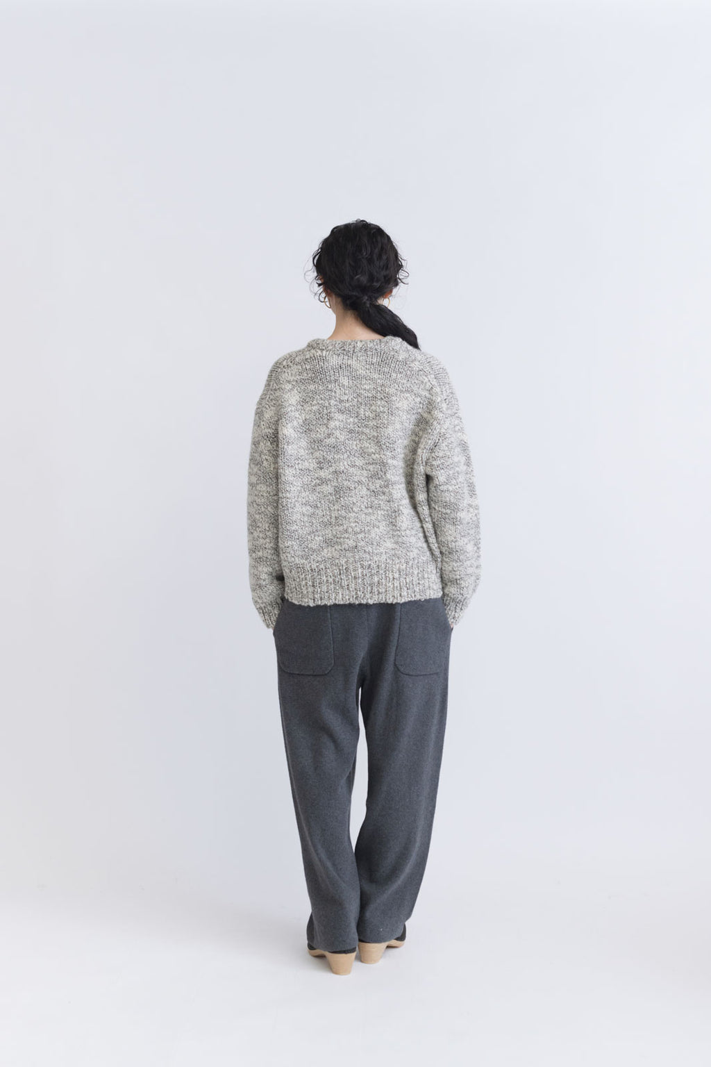 comm. arch. ハンドフレームド チャンキー カーディガン