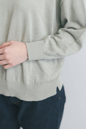 comm. arch. リネンシルク ハイガーゼ プルオーバー