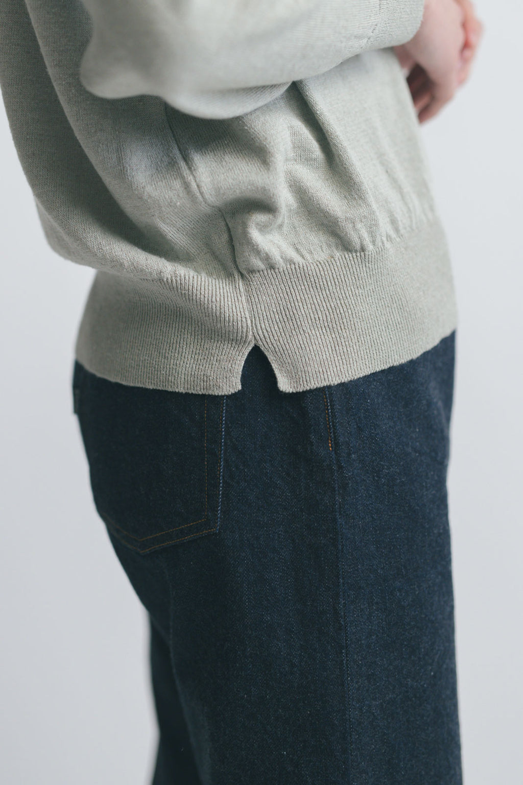 comm. arch. リネンシルク ハイガーゼ プルオーバー