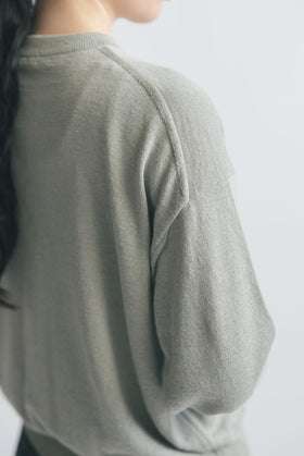 comm. arch. リネンシルク ハイガーゼ プルオーバー