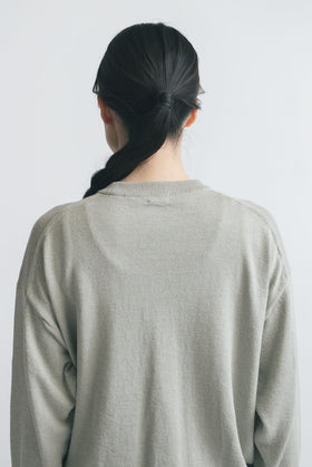 comm. arch. リネンシルク ハイガーゼ プルオーバー