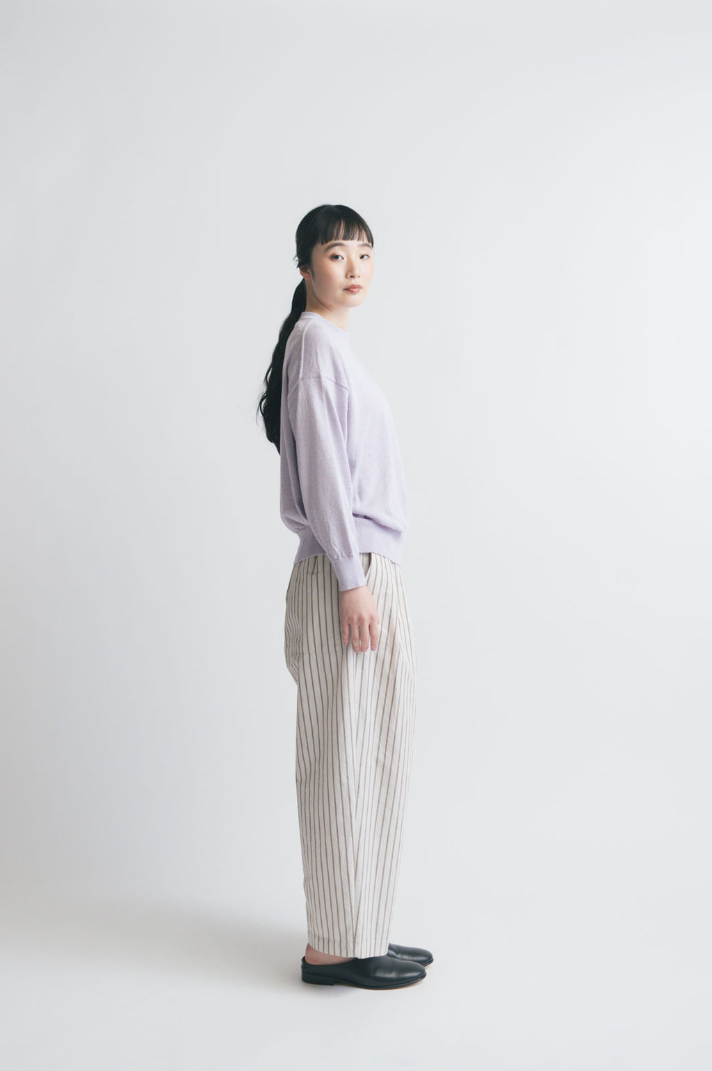 comm. arch. リネンシルク ハイガーゼ プルオーバー