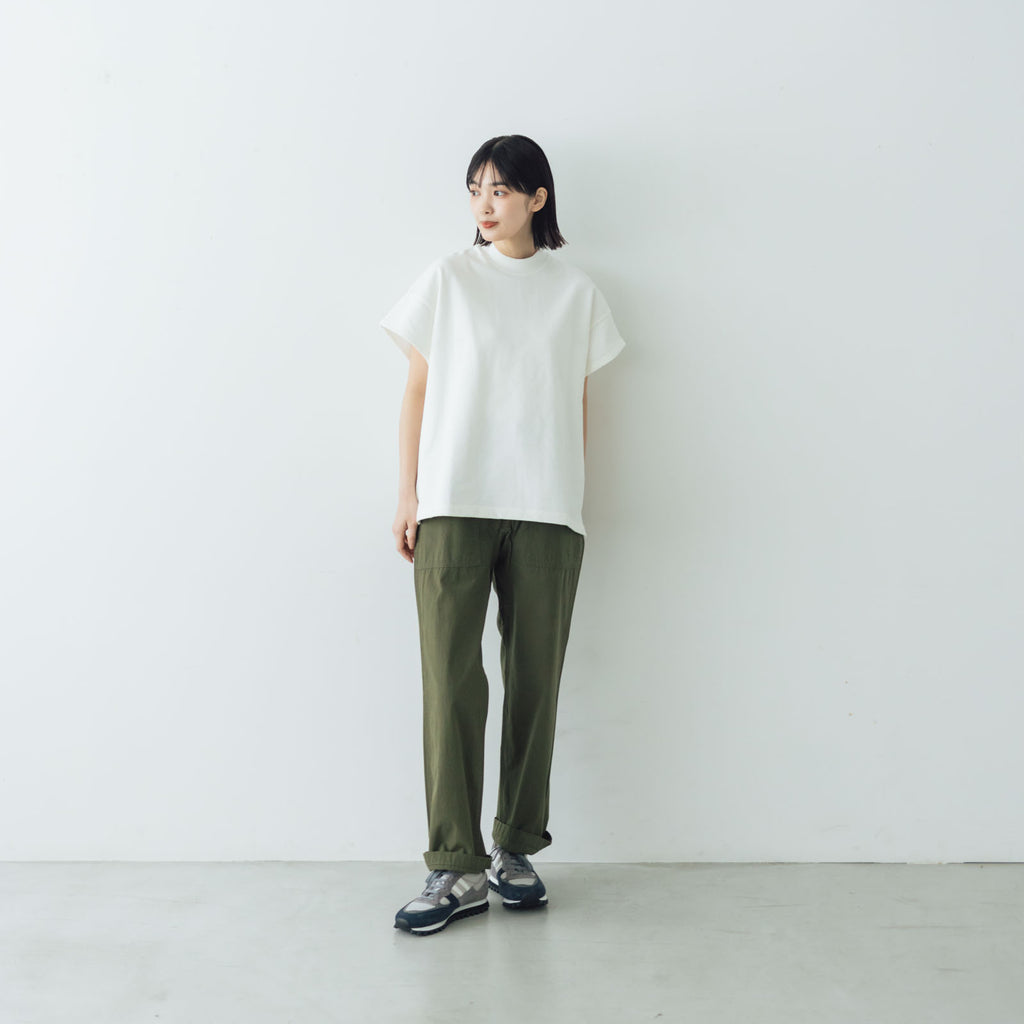 comm. arch. エアースピンド コットン モック ショートスリーブTシャツ