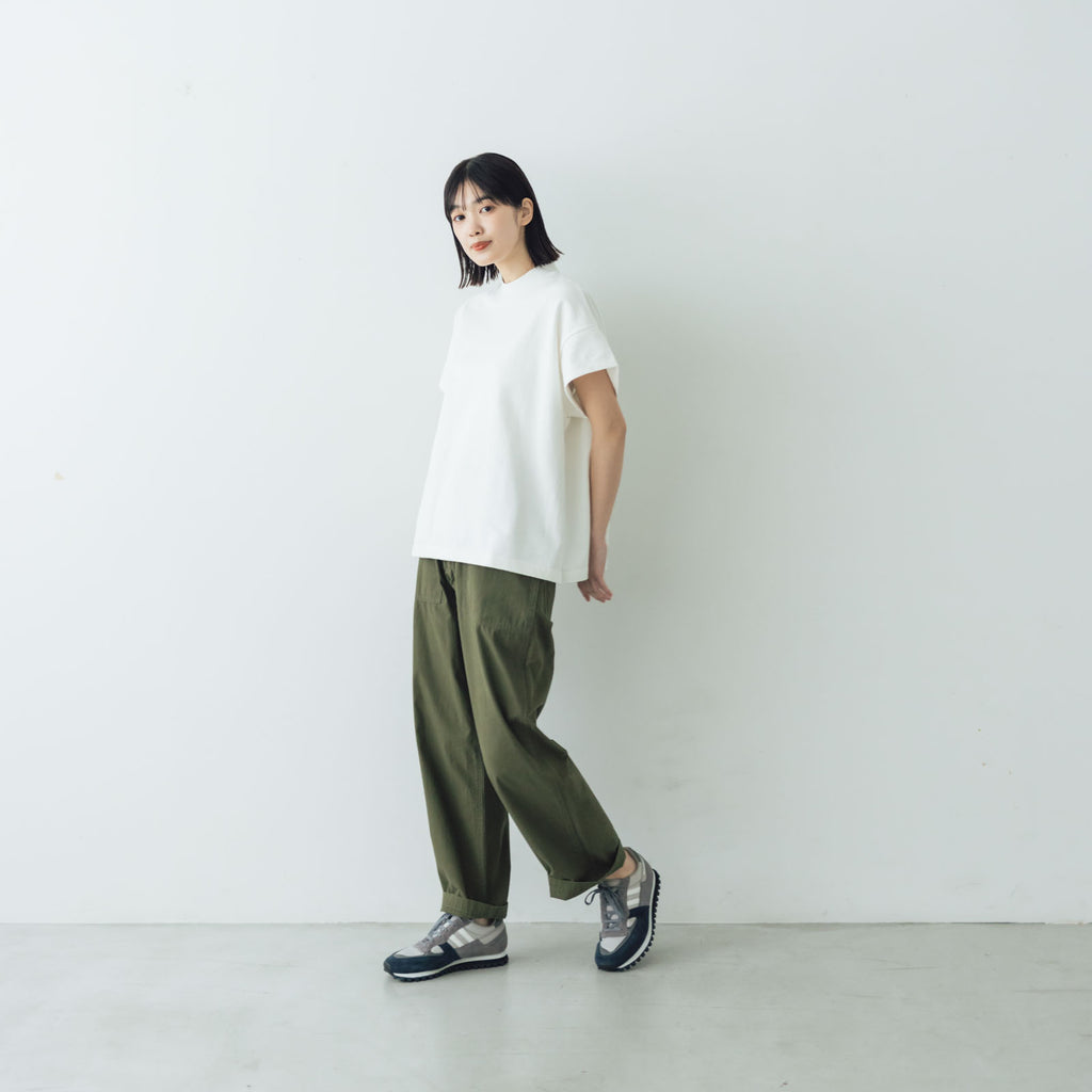 comm. arch. エアースピンド コットン モック ショートスリーブTシャツ