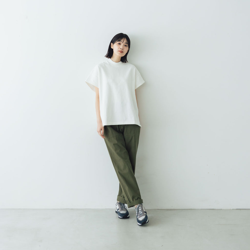 comm. arch. エアースピンド コットン モック ショートスリーブTシャツ