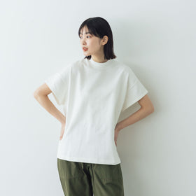 comm. arch. エアースピンド コットン モック ショートスリーブTシャツ